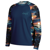 Chokefish™ Long Sleeve Every Day All Weather Trees&Boats Shirt Men's-002 - SLE