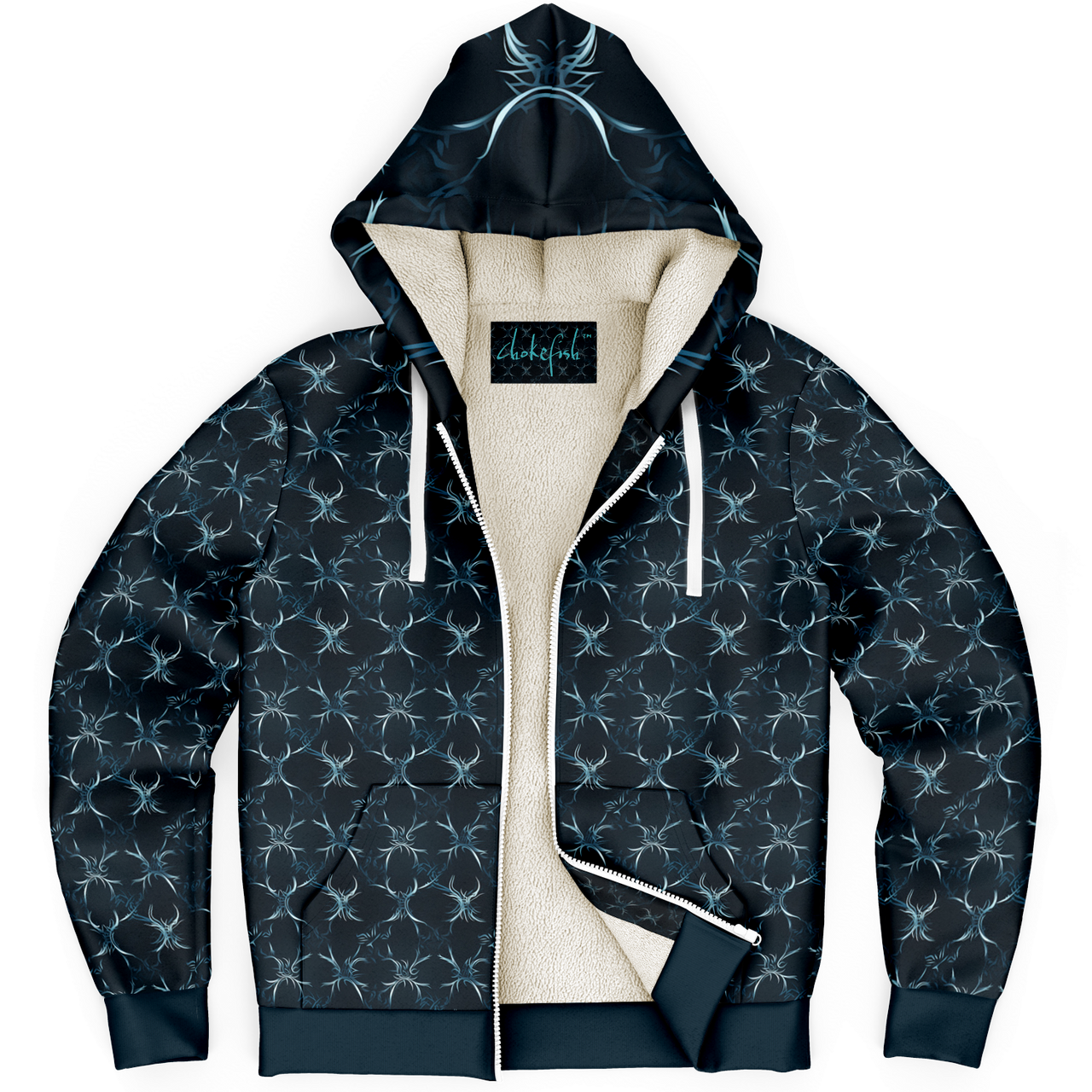 Chokefish™ Microfleece Zip-Up Hoodie Sun&Saltwater-003SE
