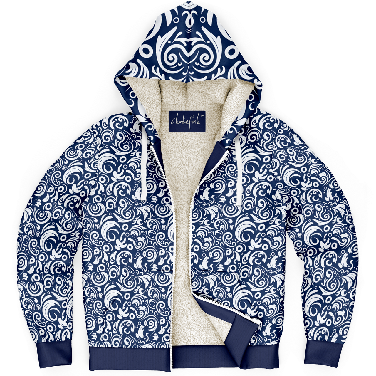 Chokefish™ Microfleece Zip-Up Hoodie Maori-003-2
