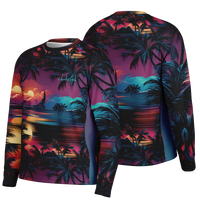 Chokefish™ Long Sleeve Every Day All Weather Trees&Boats Shirt Men's-010