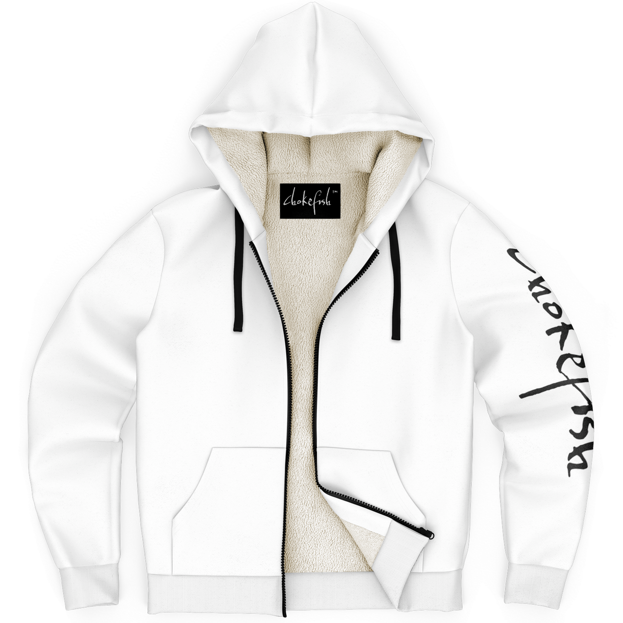 Chokefish™ Microfleece Zip-Up Hoodie Solid Colors-004