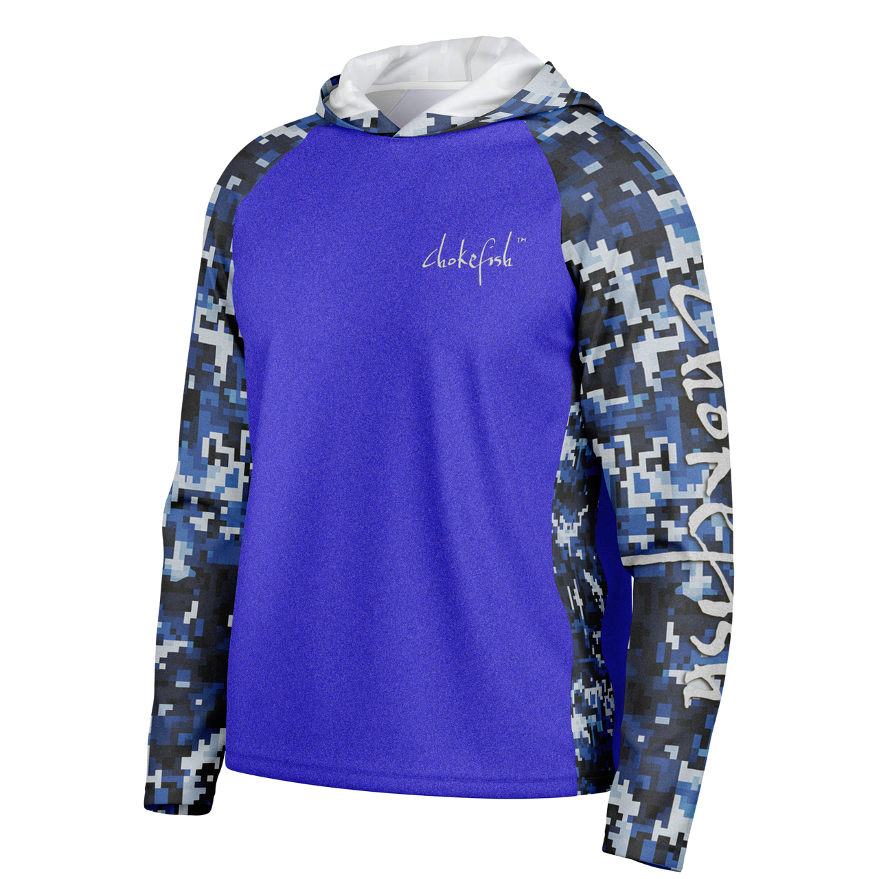 Chokefish™ Long Sleeve Every Day All Weather Hooded Shirt Men's-Motocross-002