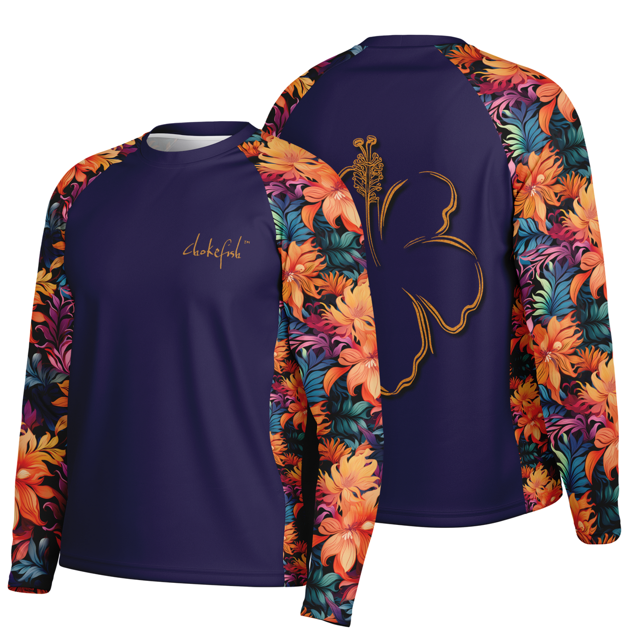 Chokefish™ Long Sleeve Every Day All Weather Floral Shirt Men's-016 - SLE