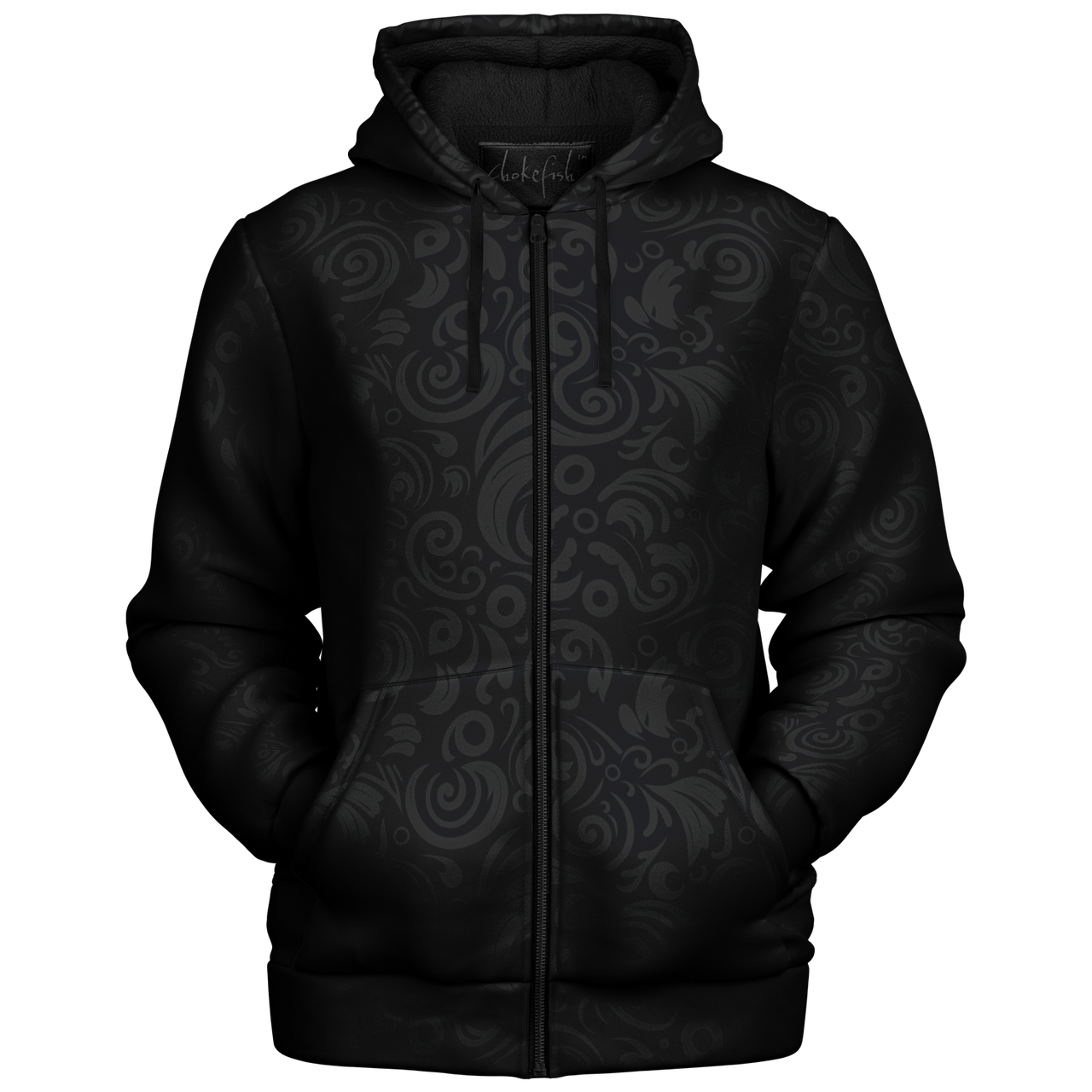 Chokefish™ Microfleece Zip-Up Hoodie Maori-009B