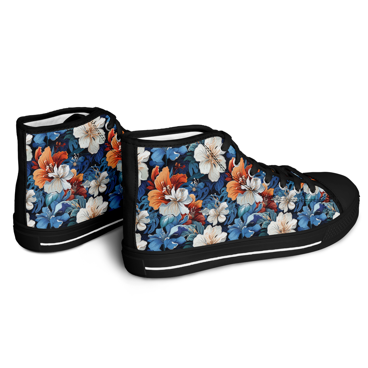 Chokefish™ Urban Peak Retro High Tops-Floral-005-2