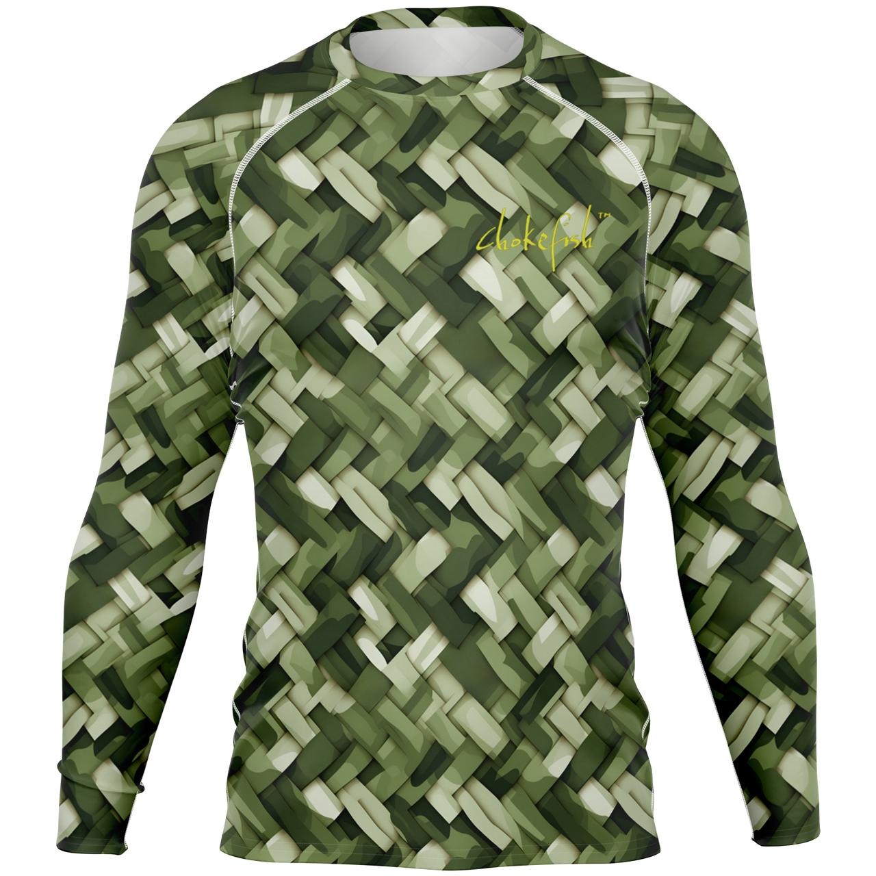 Chokefish™ Long Sleeve Rashguard Textures Men's Shirt-003