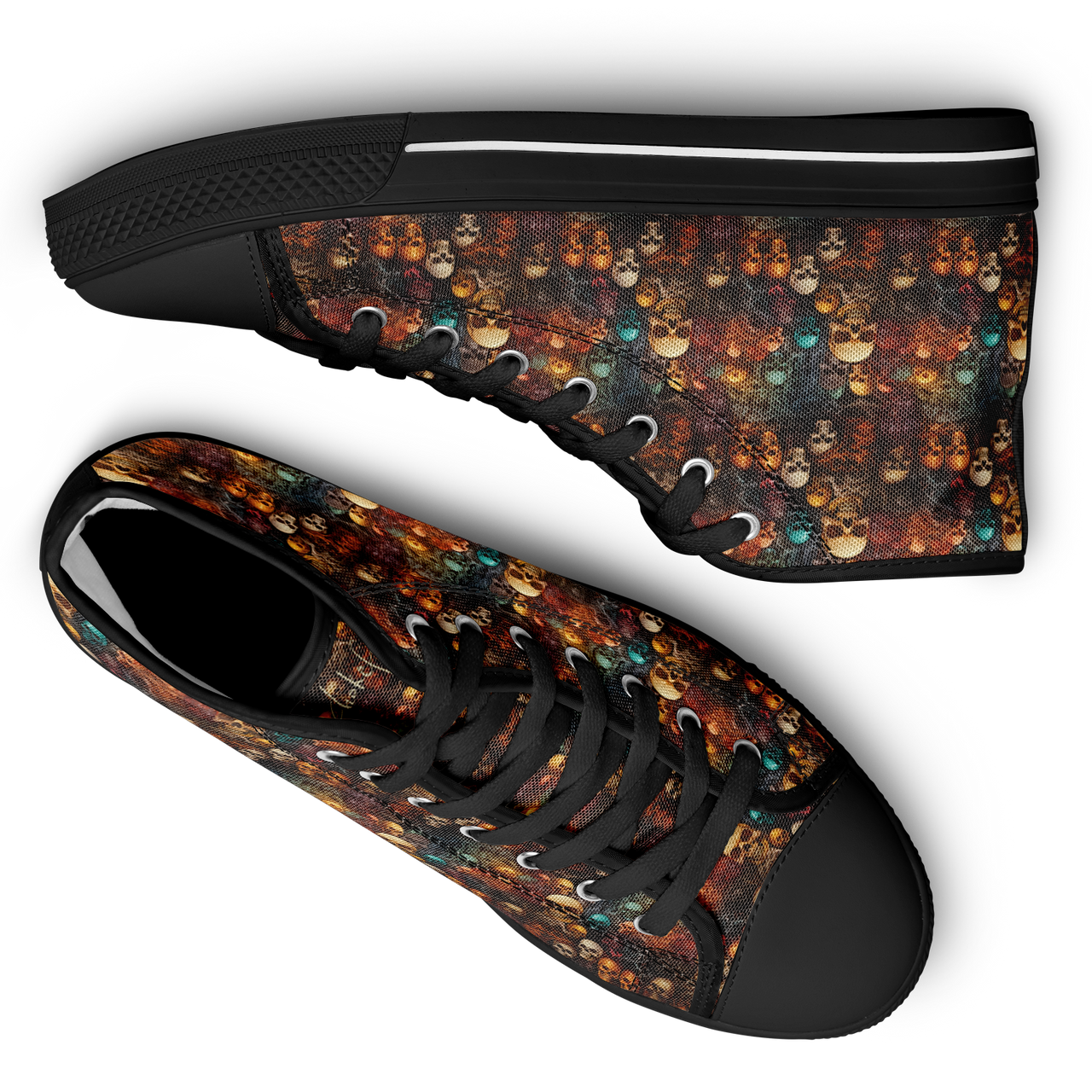 Chokefish™ Urban Peak Retro High Tops-Skulls-006