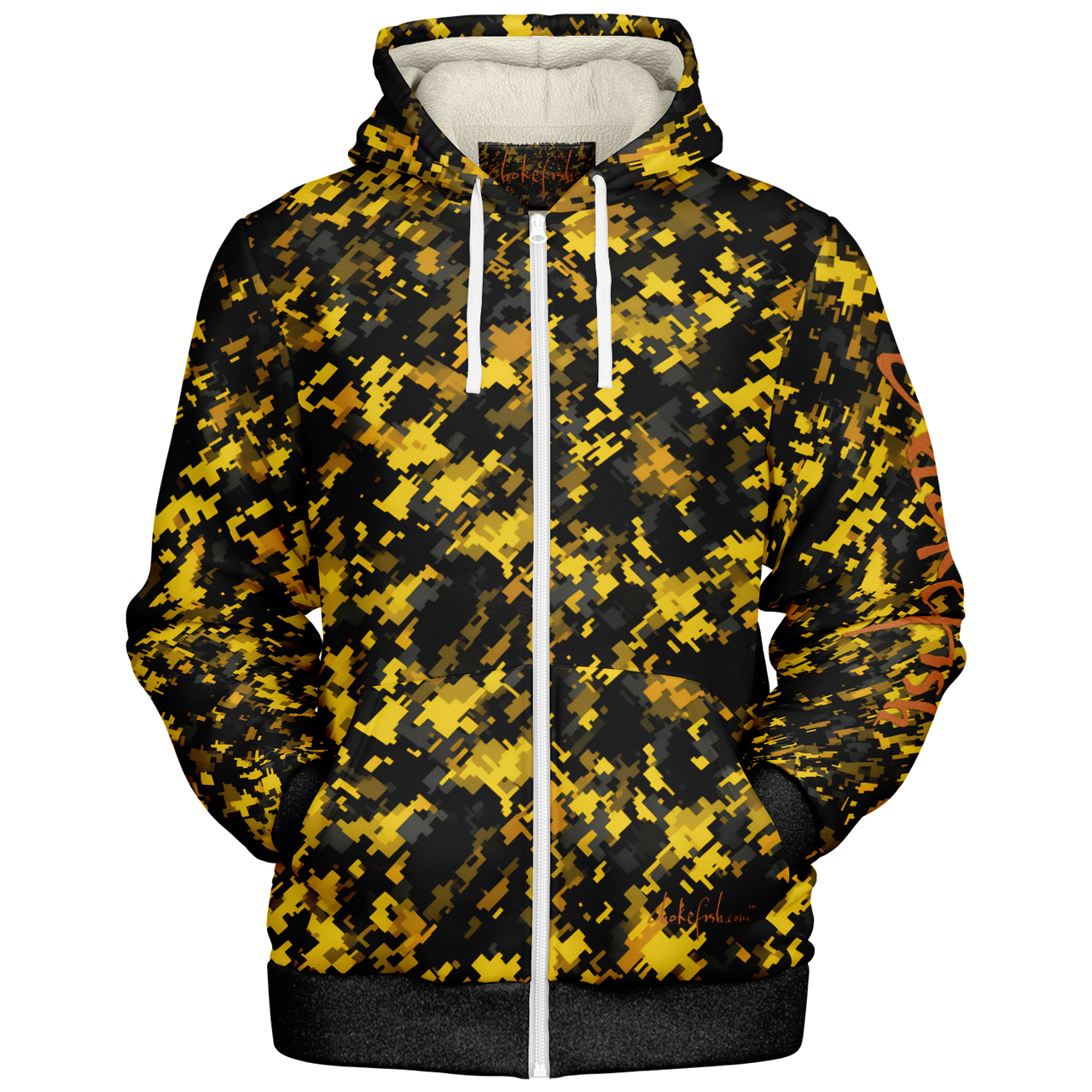 Chokefish™ Microfleece Zip-Up Hoodie Camouflage-017