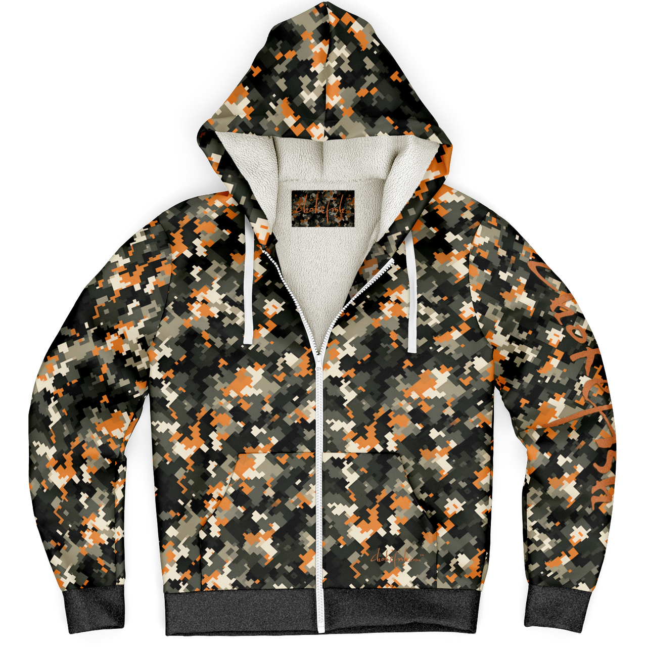 Chokefish™ Microfleece Zip-Up Hoodie Camouflage-016