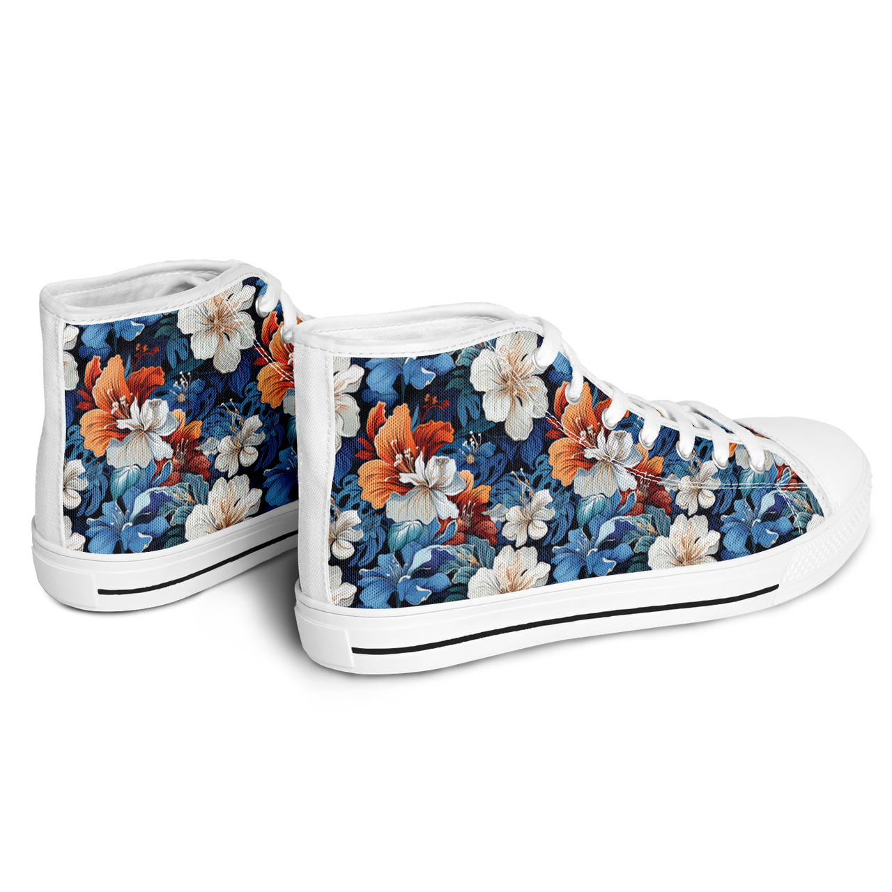 Chokefish™ Urban Peak Retro High Tops-Floral-005