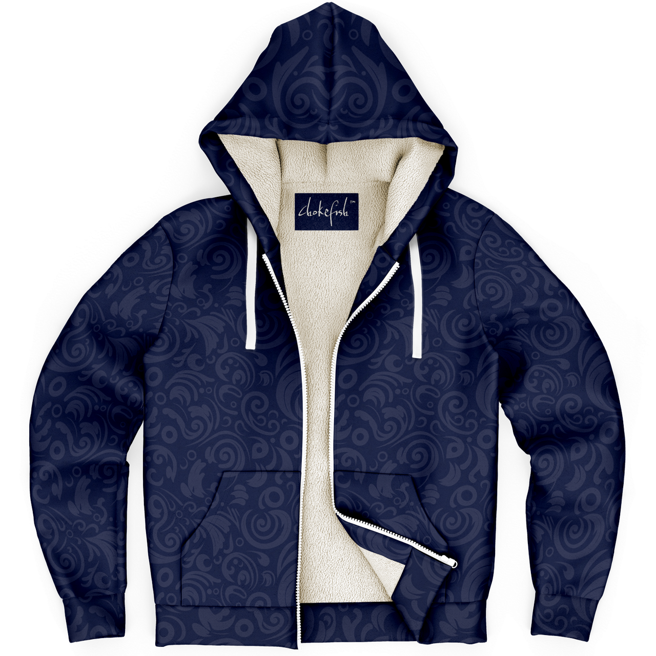 Chokefish™ Microfleece Zip-Up Hoodie Maori-009