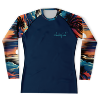 Chokefish™ Long Sleeve Rashguard Trees&Boats Men's Shirt-002