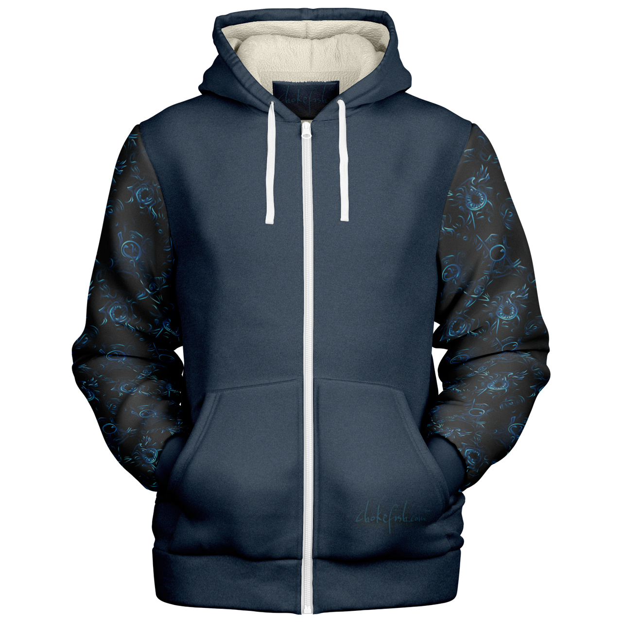 Chokefish™ Microfleece Zip-Up Hoodie Sun&Saltwater-005SE