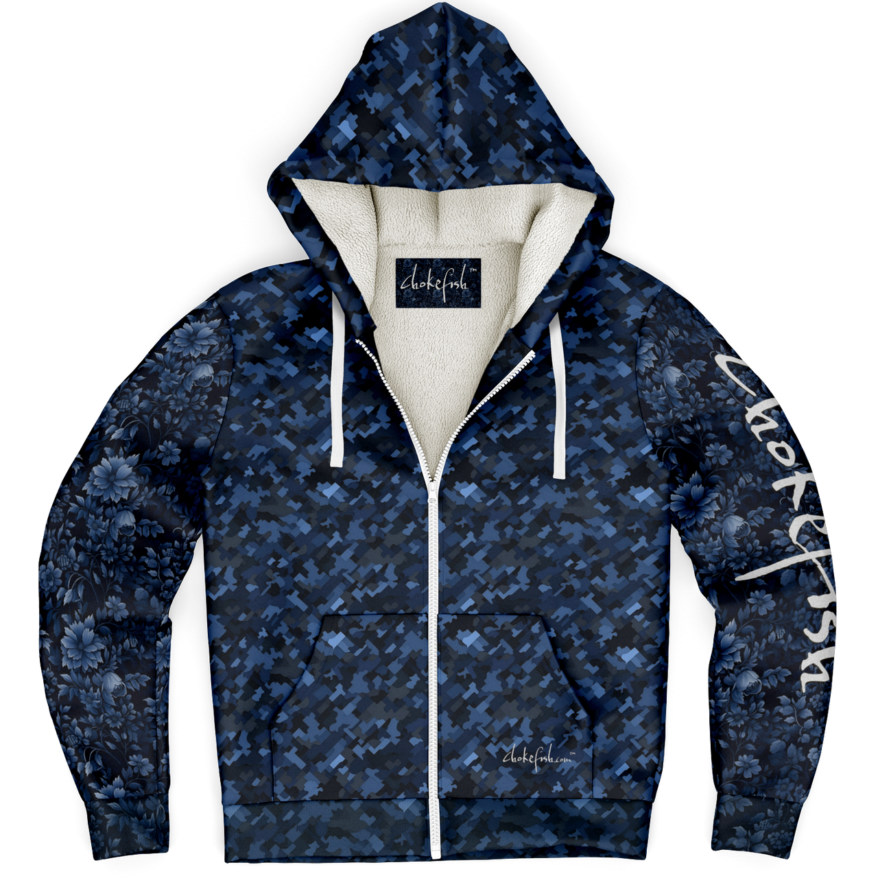 Chokefish™ Microfleece Zip-Up Hoodie Camouflage-019