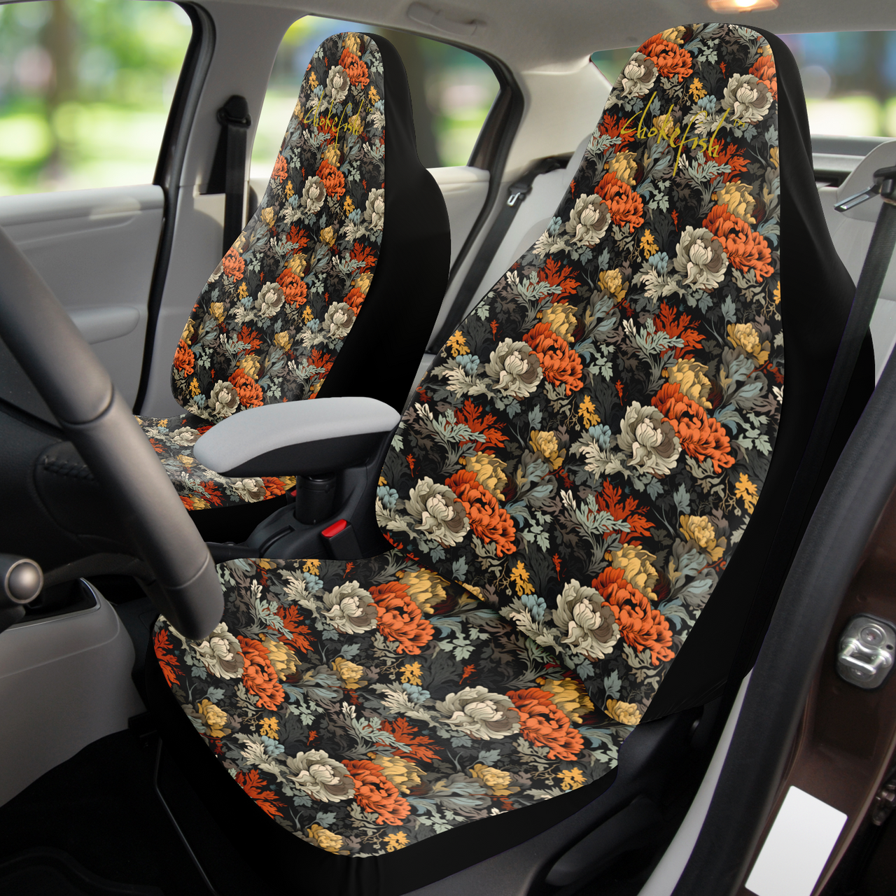 Chokefish™ Floral Seat Covers Unisex-006