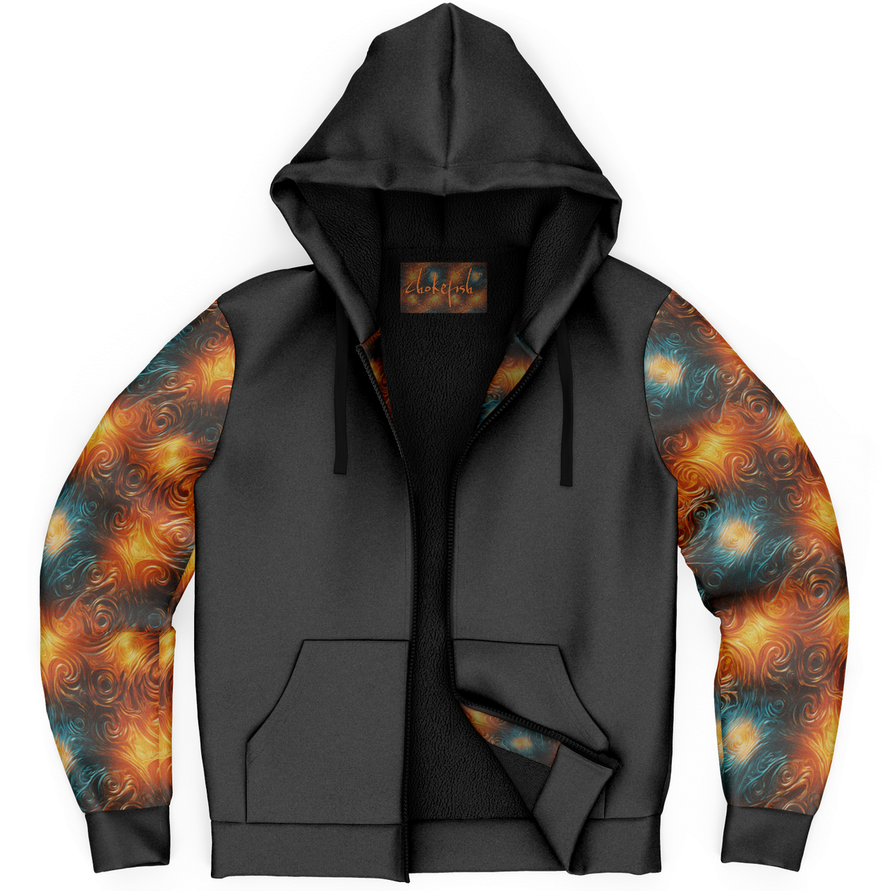 Chokefish™ Microfleece Zip-Up Hoodie Sun&Saltwater-004SEB