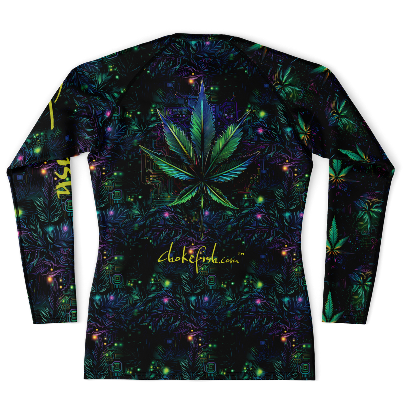 Chokefish™ Long Sleeve Rashguard Cannabis Men's Shirt-014-Special Edition