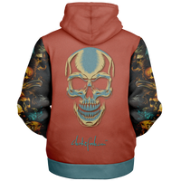 Chokefish™ Microfleece Zip-Up Hoodie Skulls-001B