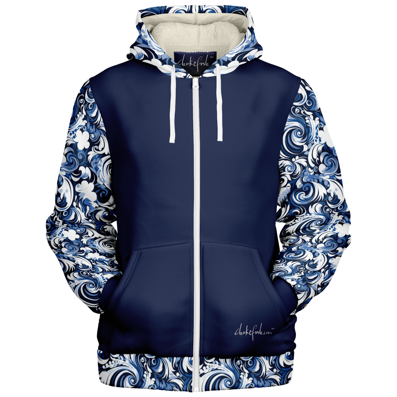 Chokefish™ Microfleece Zip-Up Hoodie Maori-008