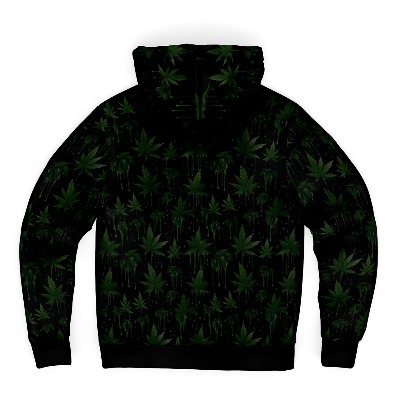 Chokefish™ Microfleece Zip-Up Hoodie Cannabis-003-2