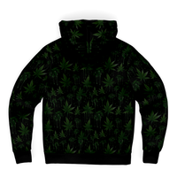 Chokefish™ Microfleece Zip-Up Hoodie Cannabis-003-2