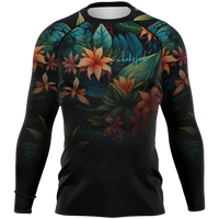 Chokefish™ Long Sleeve Rashguard Floral Men's Shirt-005