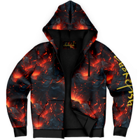 Chokefish™ Microfleece Zip-Up Hoodie Volcano-002B