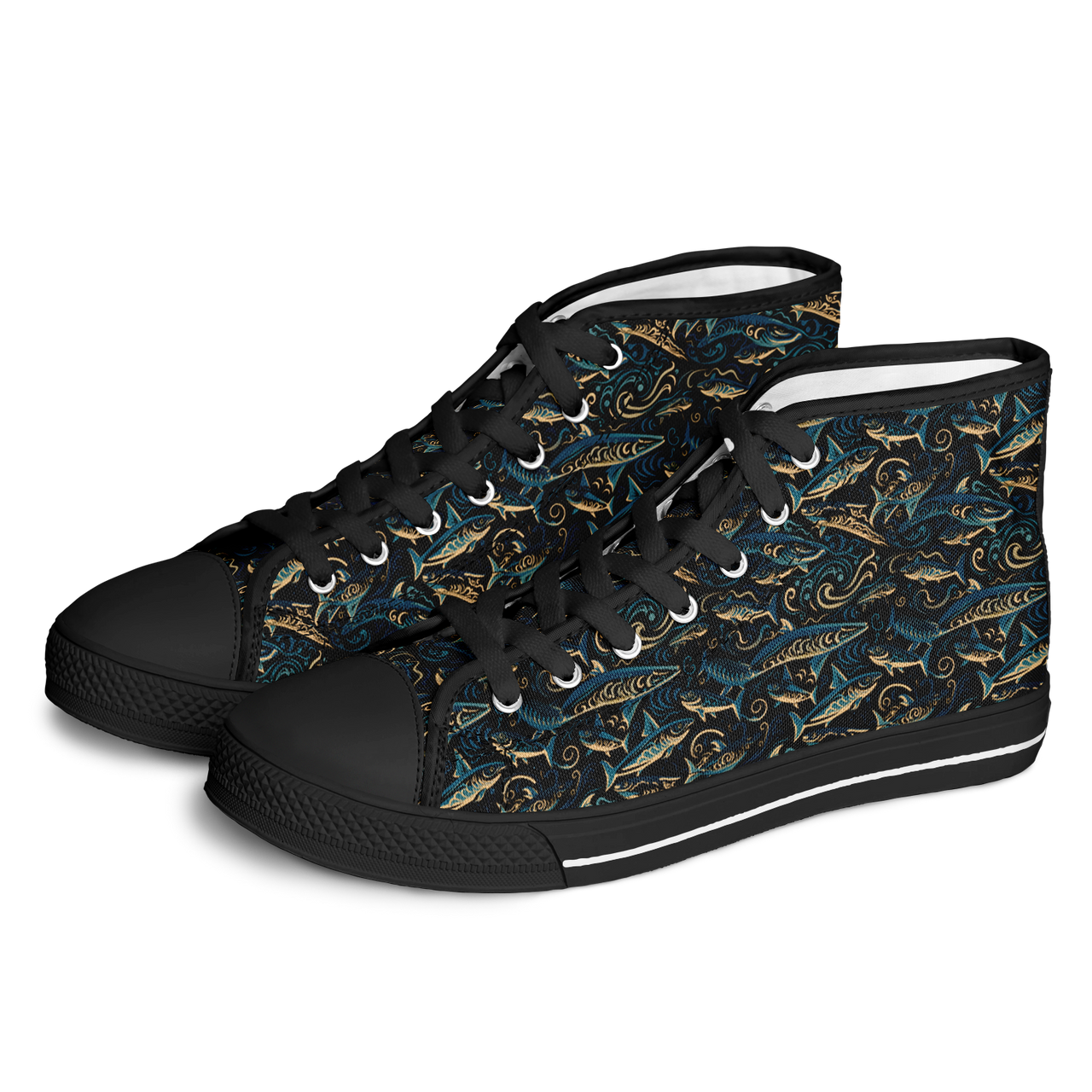 Chokefish™ Urban Peak Retro High Tops-Marine-003-2
