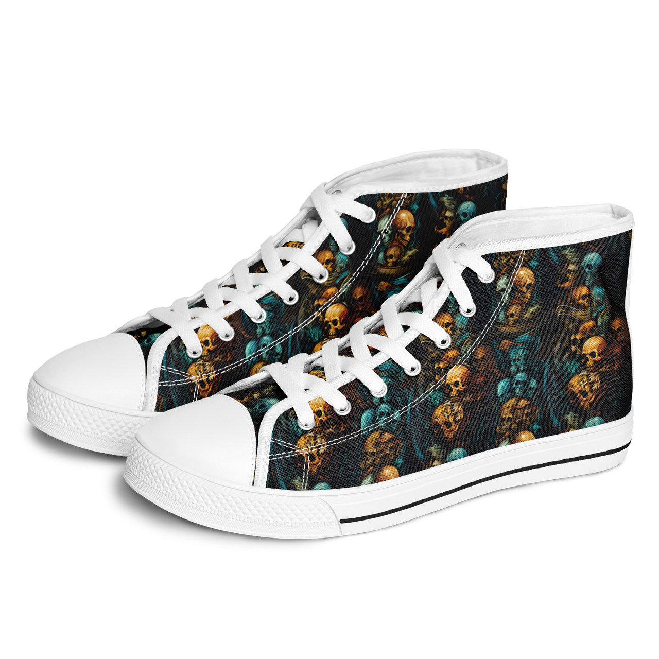 Chokefish™ Urban Peak Retro High Tops-Skulls-003