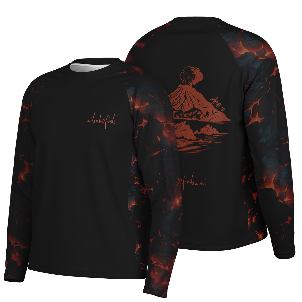 Chokefish™ Long Sleeve Every Day All Weather Volcano Shirt Men's-004 - SLE