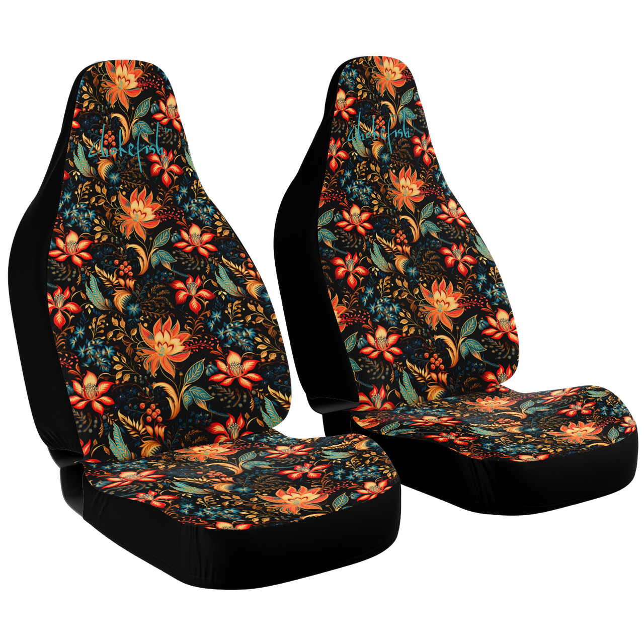 Chokefish™ Floral Seat Covers Unisex-009
