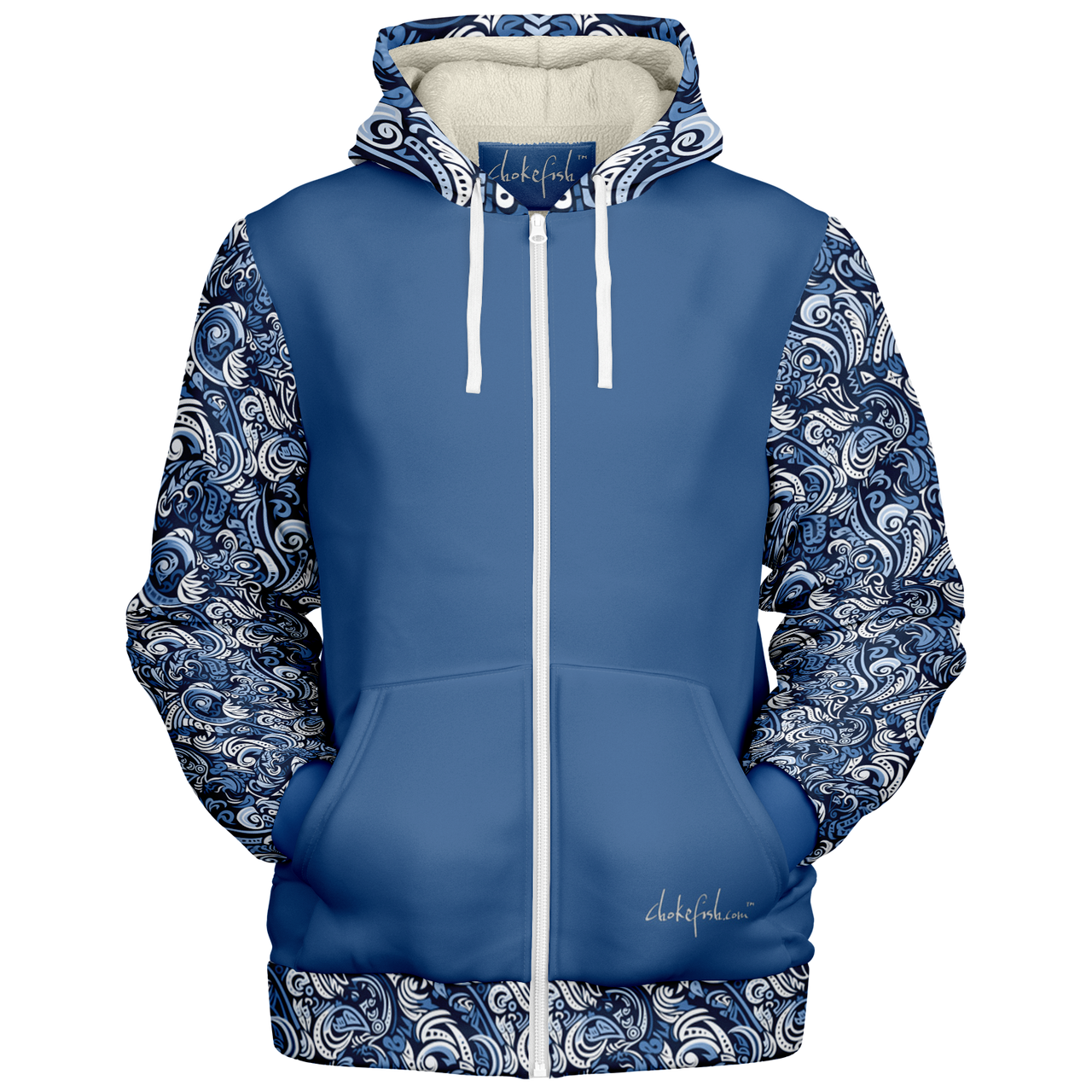 Chokefish™ Microfleece Zip-Up Hoodie Maori-004