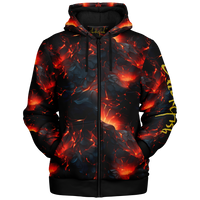 Chokefish™ Microfleece Zip-Up Hoodie Volcano-002B
