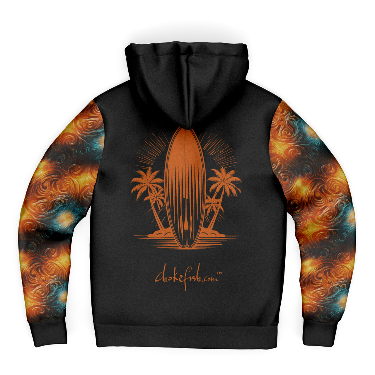 Chokefish™ Microfleece Zip-Up Hoodie Sun&Saltwater-004SEB