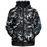 Chokefish™ Microfleece Zip-Up Hoodie Camouflage-001B
