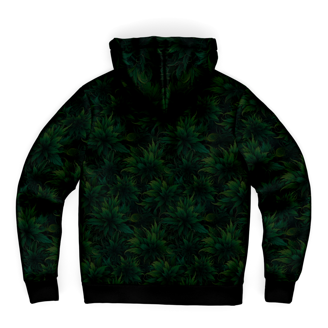 Chokefish™ Microfleece Zip-Up Hoodie Cannabis-004