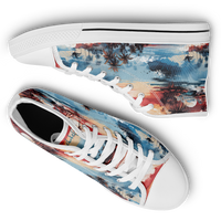 Chokefish™ Urban Peak Retro High Tops Trees & Boats-001