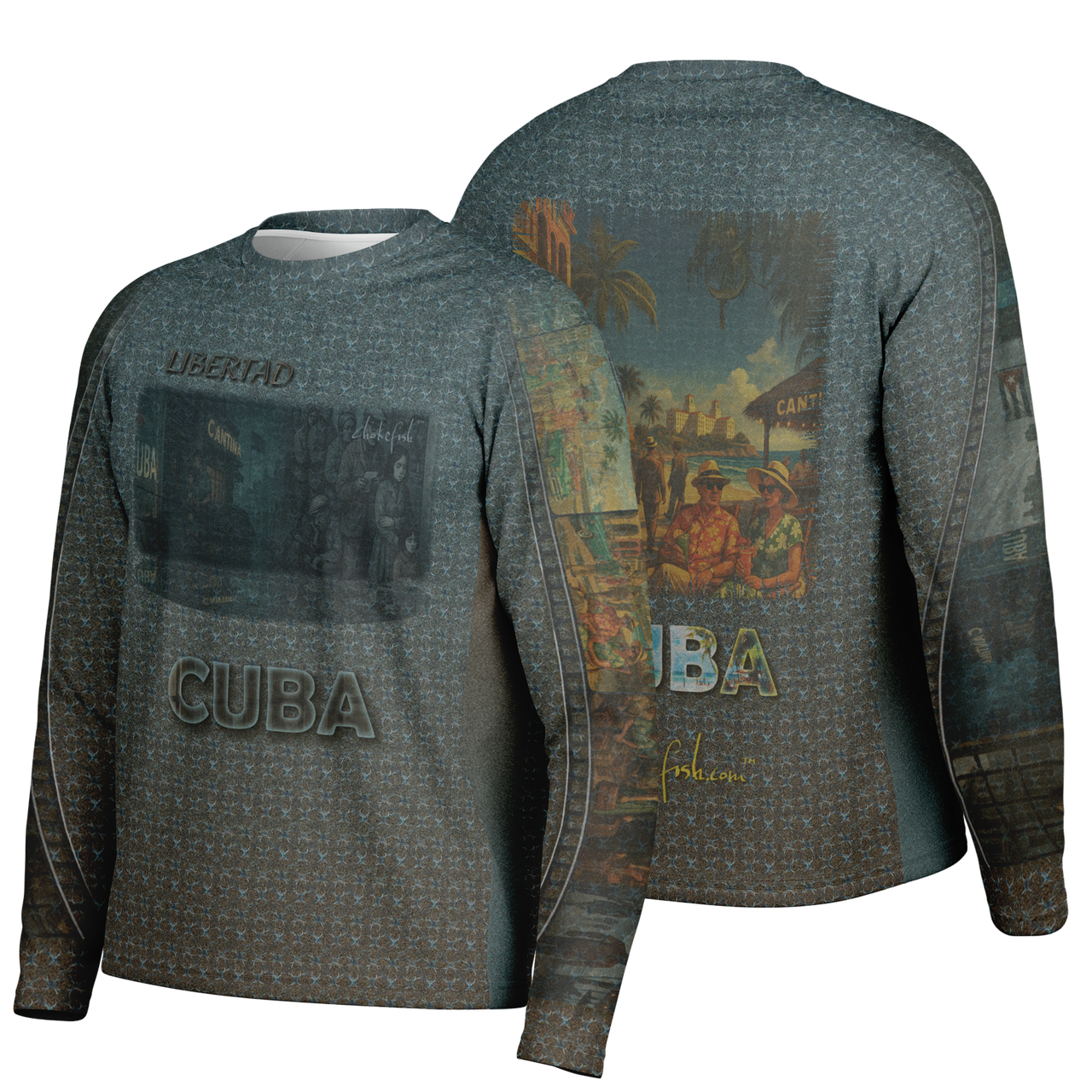 Chokefish™ Long Sleeve Every Day All Weather Shirt Men's Story-Of-Cuba - SLE