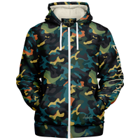 Chokefish™ Microfleece Zip-Up Hoodie Camouflage-010