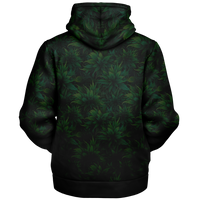 Chokefish™ Microfleece Zip-Up Hoodie Cannabis-004