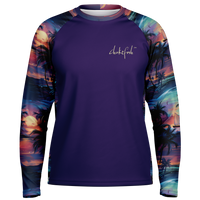 Chokefish™ Long Sleeve Every Day All Weather Trees&Boats Shirt Men's-004 - SLE