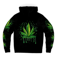 Chokefish™ Microfleece Zip-Up Hoodie Cannabis-003B