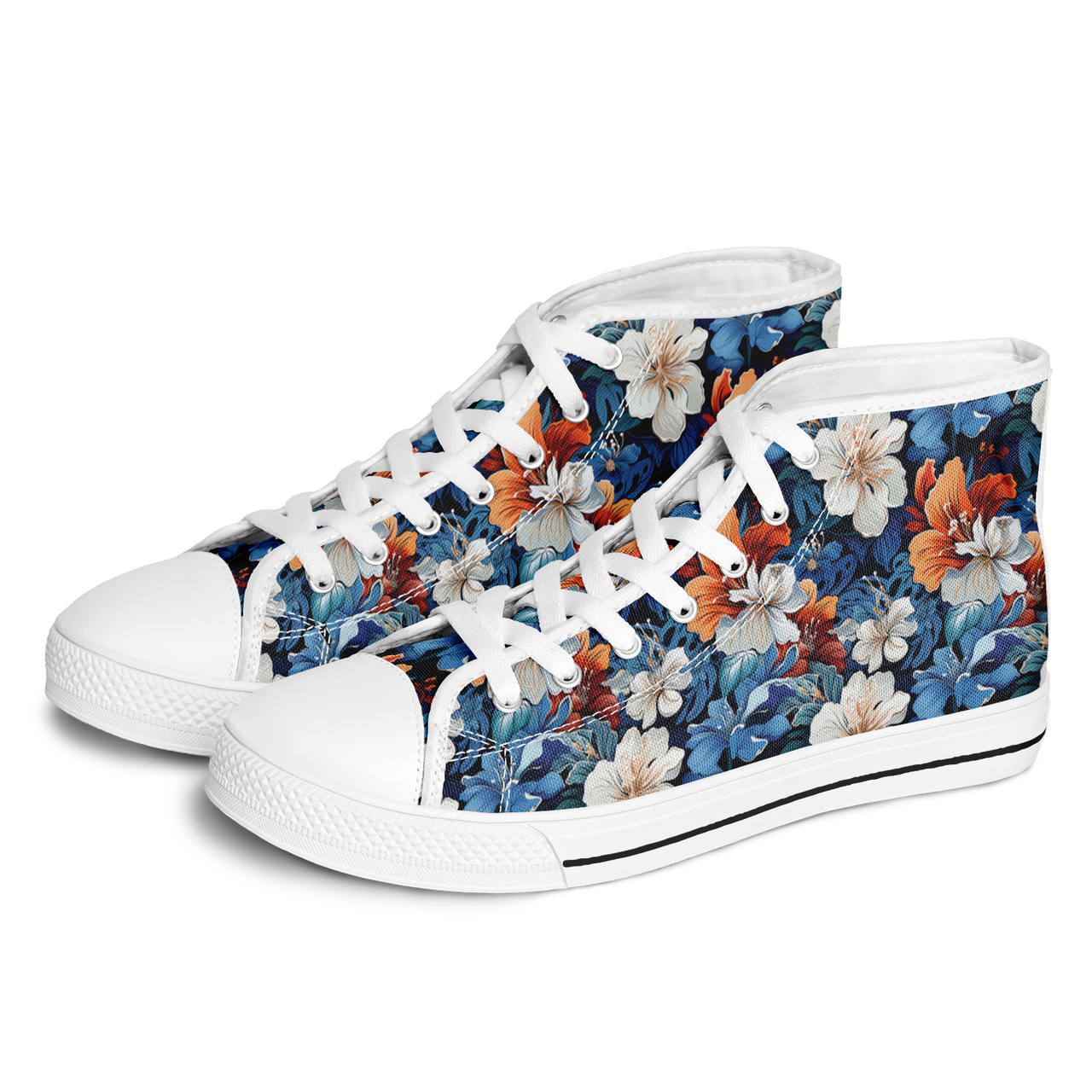 Chokefish™ Urban Peak Retro High Tops-Floral-005