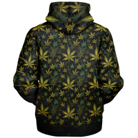 Chokefish™ Microfleece Zip-Up Hoodie Cannabis-007
