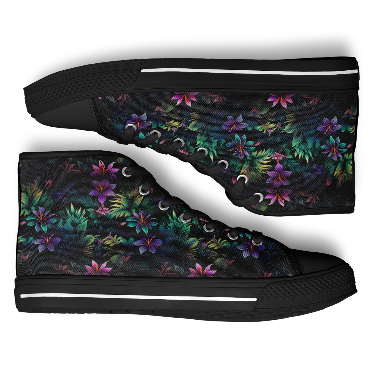 Chokefish™ Urban Peak Retro High Tops-Floral-008-2