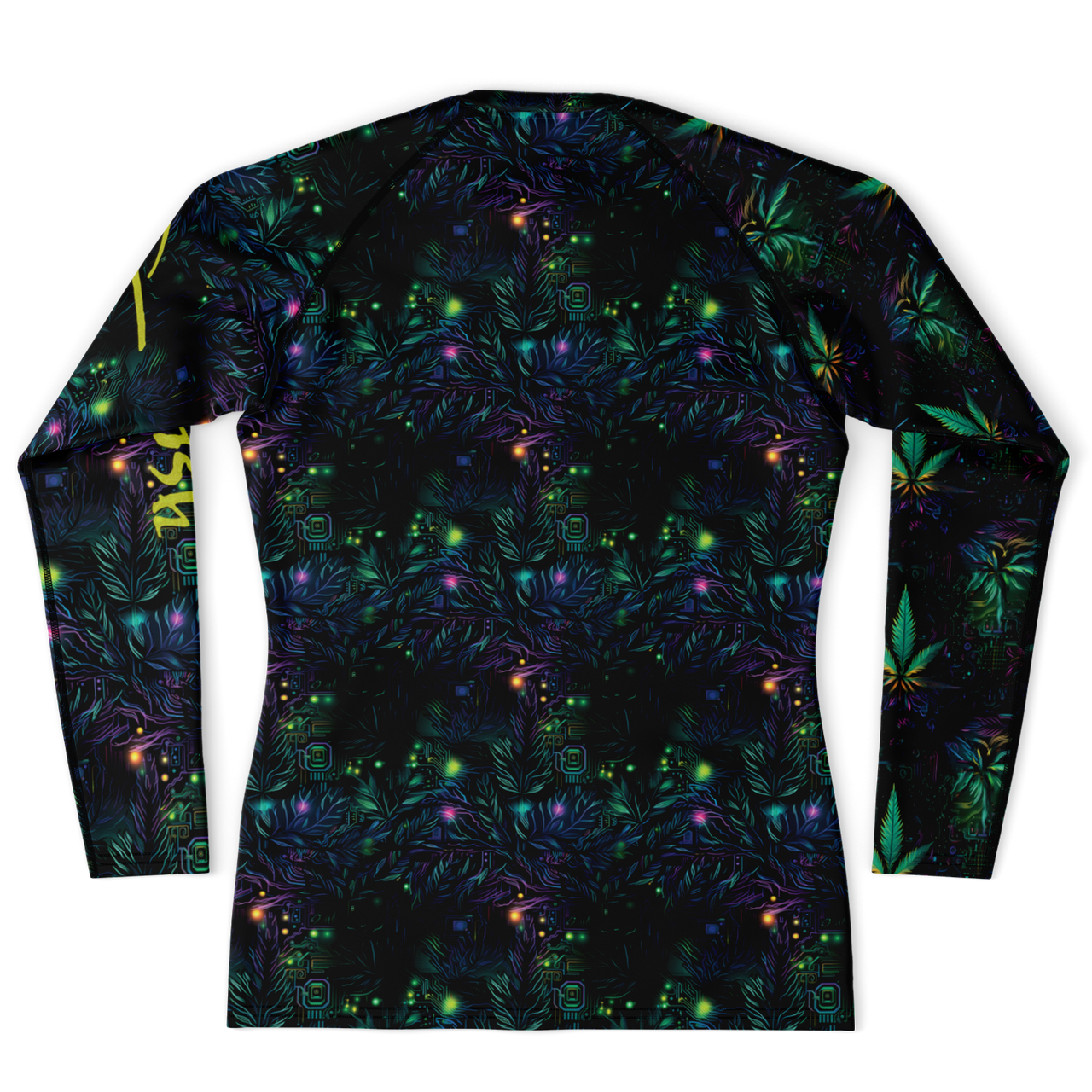 Chokefish™ Long Sleeve Rashguard Cannabis Men's Shirt-014
