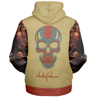 Chokefish™ Microfleece Zip-Up Hoodie Skulls-003