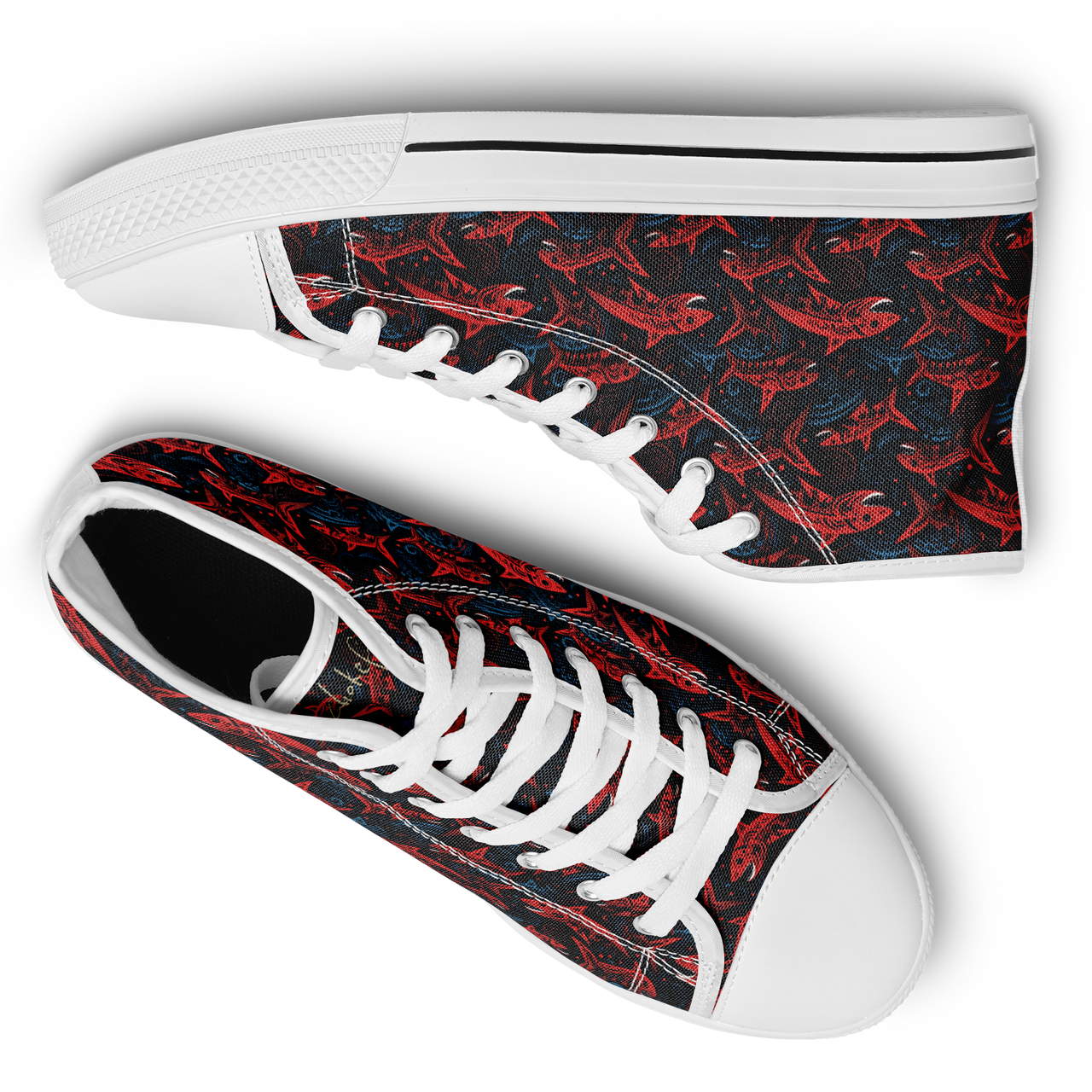 Chokefish™ Urban Peak Retro High Tops-Marine-001