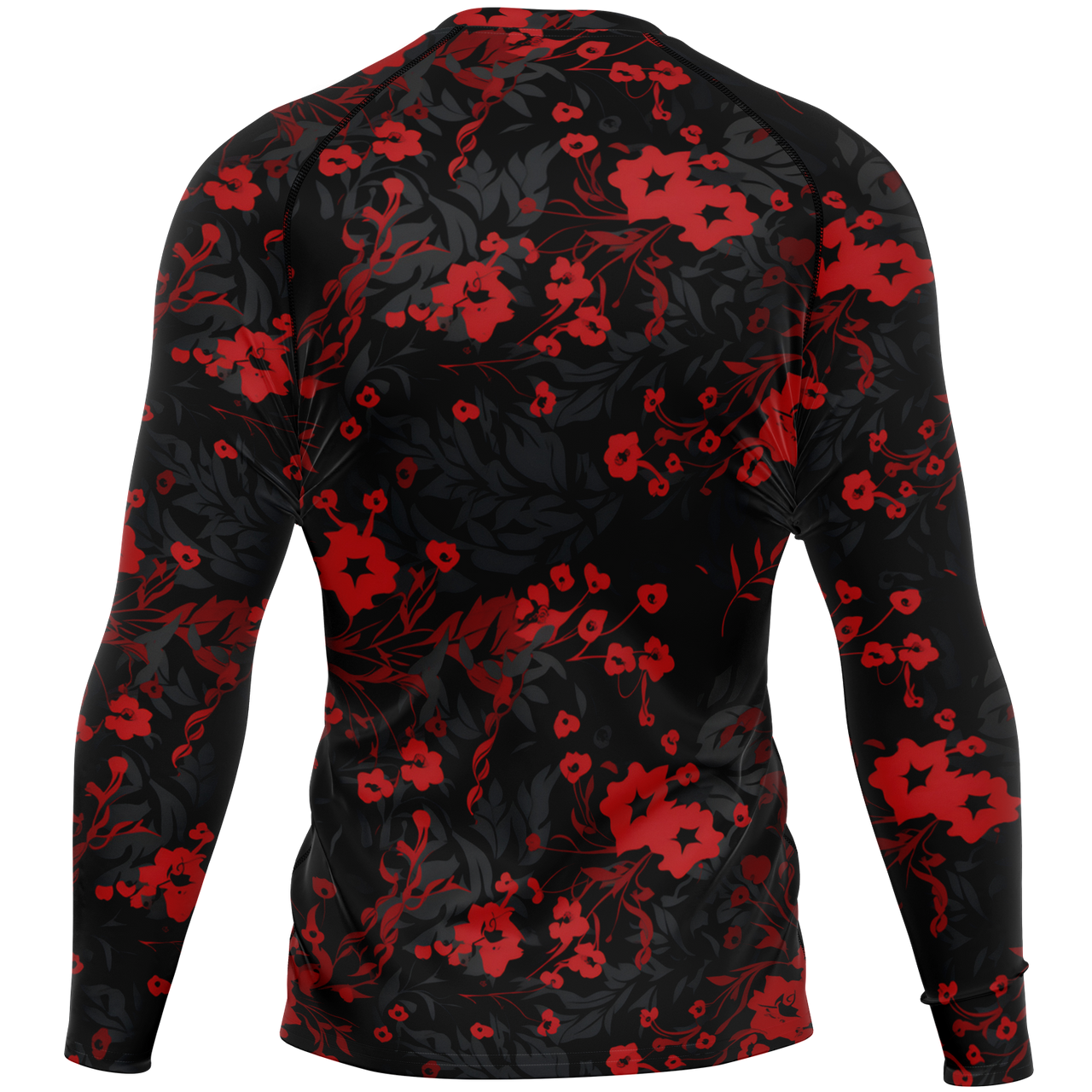 Chokefish™ Long Sleeve Rashguard Floral Men's Shirt-001