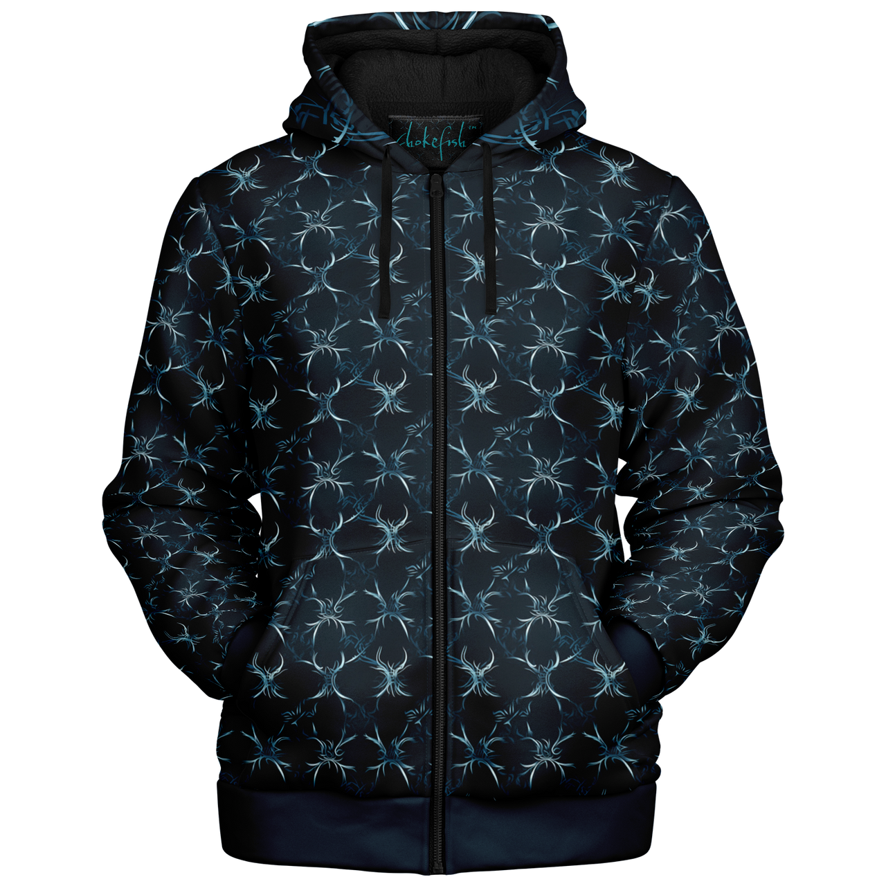 Chokefish™ Microfleece Zip-Up Hoodie Sun&Saltwater-003SEB